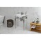 Kingston Brass 24Inch Console Sink with Brass Legs 4Inch, 3 Hole, WhitePolished Nickel KVPB24187W4PN - alternate 5